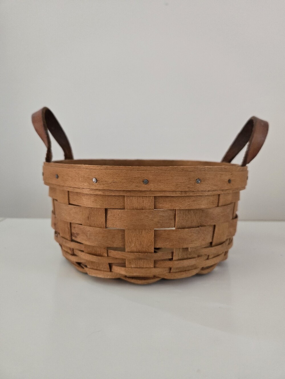 Vintage 90s Longaberger Button Basket